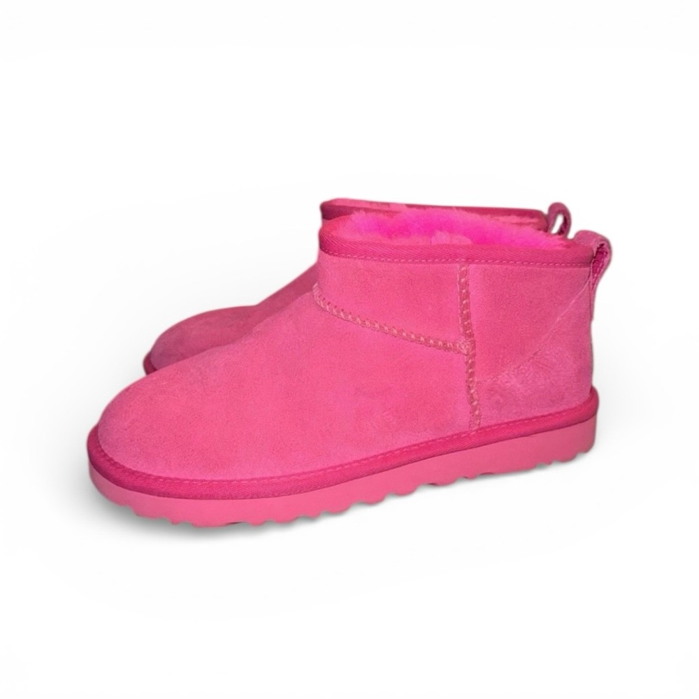 💕UGG Classic Ultra Mini Boot • 3.5" Shaft • Taffy Pink • 38 EU / 7 US • MINT! - Picture 3 of 6